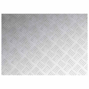 Trappsteg Rektangulär 4 pcs Silver 70 x 50 cm Aluminium