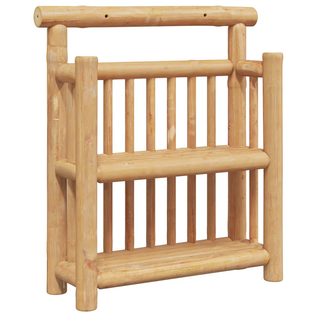 Vägg hylla Väggmonterat Naturfärg 40 x 13 x 44 cm Bambu