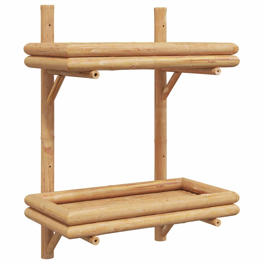 Vägg hylla Väggmonterat Brun 39 x 26 x 60 cm Bambu