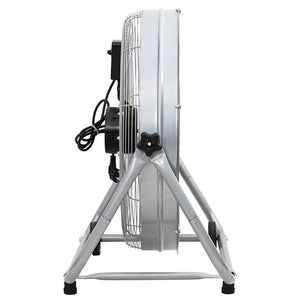 Trumfläkt med hjul Silver 73 x 42 x 70 cm Aluminium