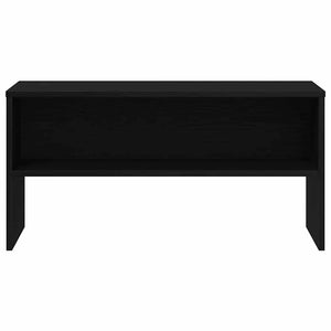 TV-bänk svart ek 80x40x40 cm konstruerat trä