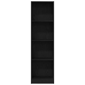 Bokhylla svart ek 40x24x143 cm konstruerat trä