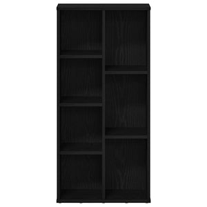 Bokhylla svart ek 50x25x104 cm konstruerat trä