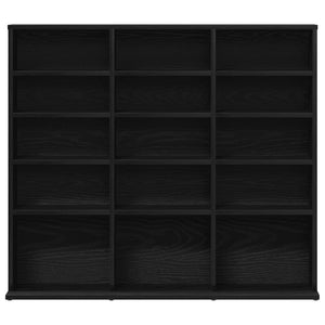 CD-bänk svart ek 100x23x89,5 cm konstruerat trä