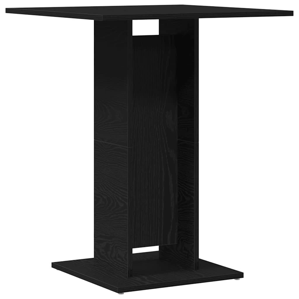 Bistrobord svart ek 60x60x75 cm konstruerat trä
