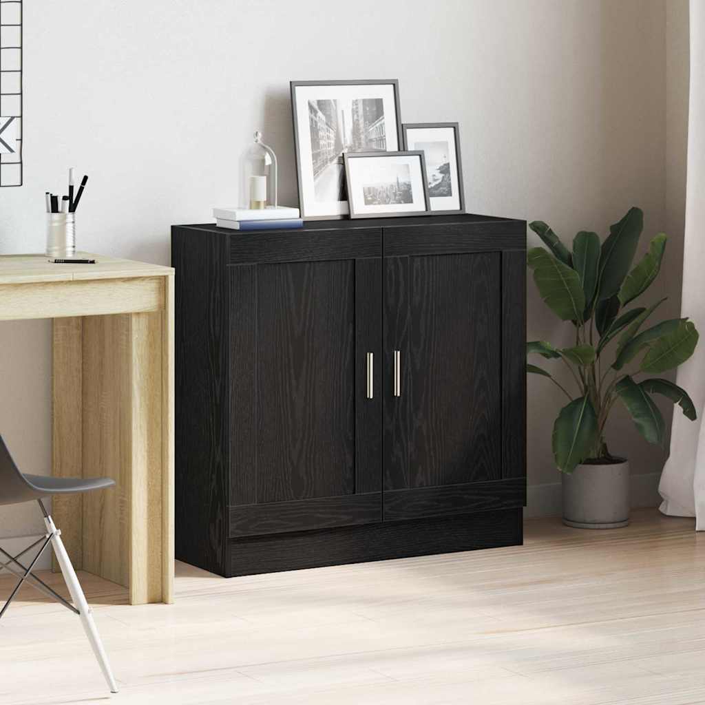 Bokskåp Svart Ek 82,5 x 30,5 x 80 cm Konstruerat trä