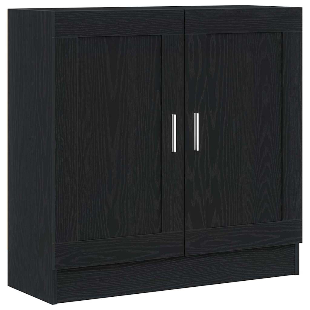 Bokskåp Svart Ek 82,5 x 30,5 x 80 cm Konstruerat trä