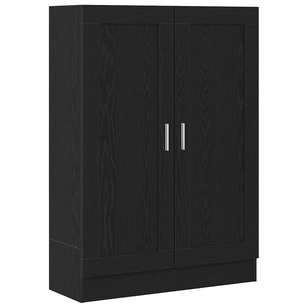 Bokskåp Svart Ek 82,5 x 30,5 x 115 cm Konstruerat trä