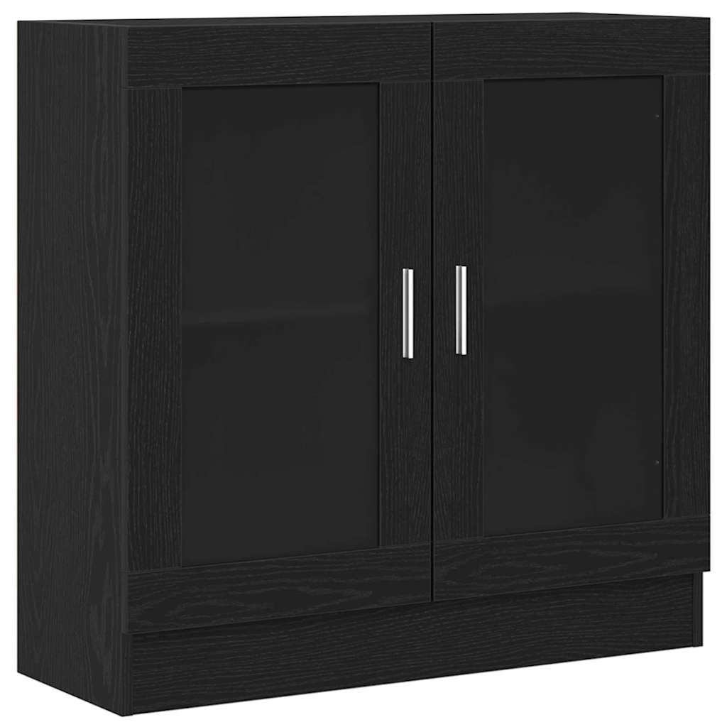 Bokskåp Svart Ek 82,5 x 30,5 x 80 cm Konstruerat trä