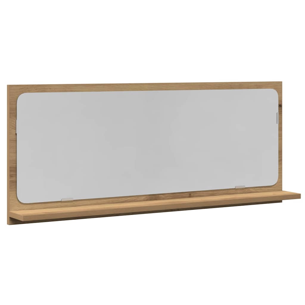 Spegelhylla artisan ek 90 x 10,5 x 37 cm Konstruerat trä