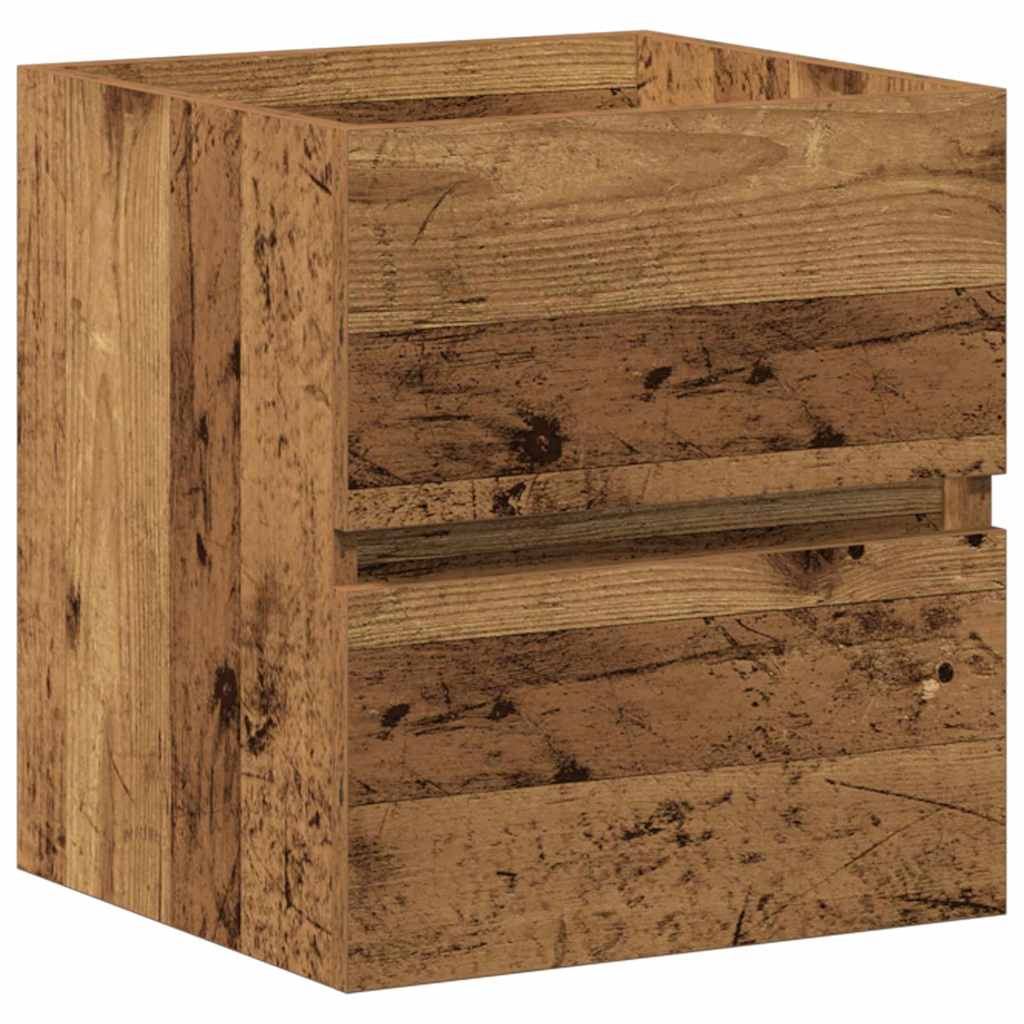 Badrumsskåp Gammalt trä 41 x 38,5 x 45 cm Konstruerat trä