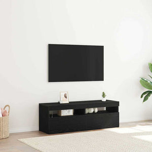 TV-skåp Svart Ek 120 x 35 x 40 cm Konstruerat trä