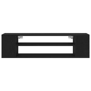 TV-skåp Svart Ek 100 x 30 x 26,5 cm Konstruerat trä