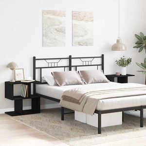 Nattduksbord 2 pcs Svart Ek 50 x 30 x 51,5 cm Konstruerat trä