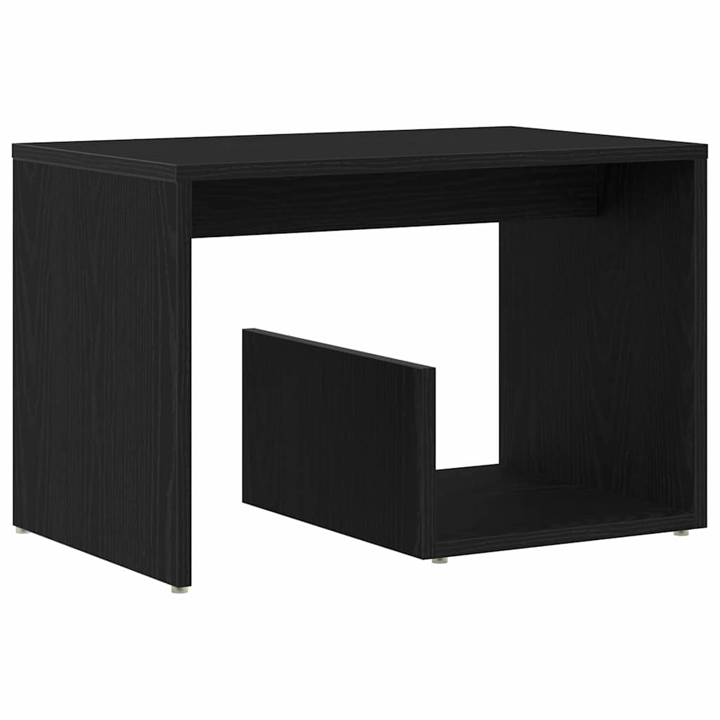Sidobord Svart Ek 59 x 36 x 38 cm Konstruerat trä