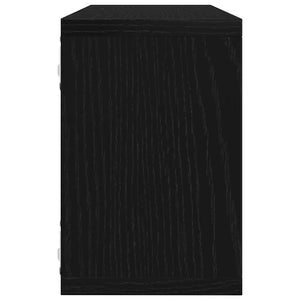 Vägghyllor 2 pcs Svart ek 60 x 15 x 23 cm Konstruerat trä