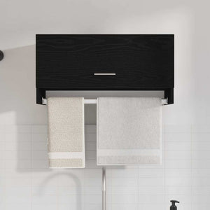 Garderob med låda Svart Ek 70 x 32,5 x 35 cm Konstruerat trä