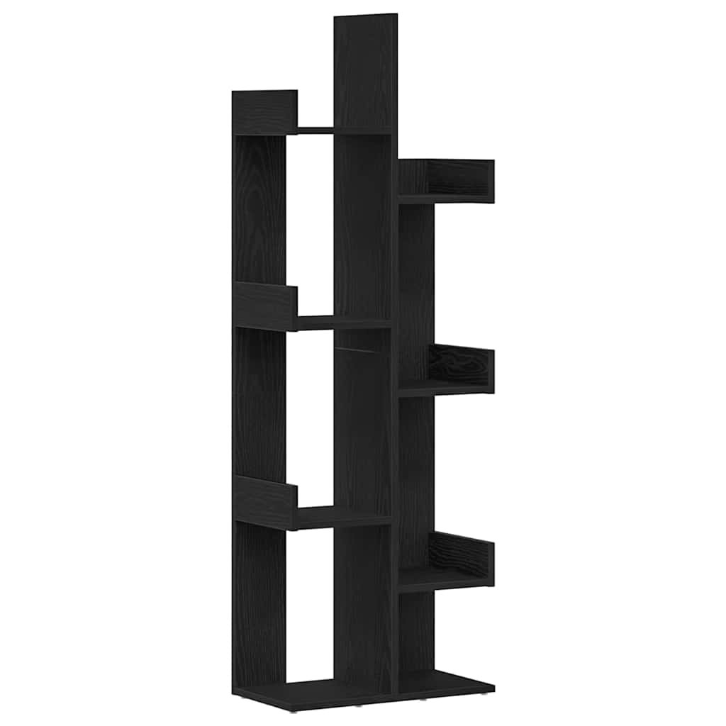 Bokhylla Svart Ek 48 x 25,5 x 140 cm Konstruerat trä