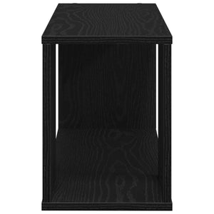 TV-bänkset Svart Ek 80 x 24 x 32 cm Konstruerat trä