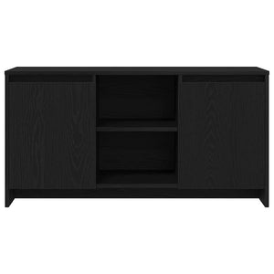 TV-skåp Svart Ek 102 x 37,5 x 52,5 cm Konstruerat trä