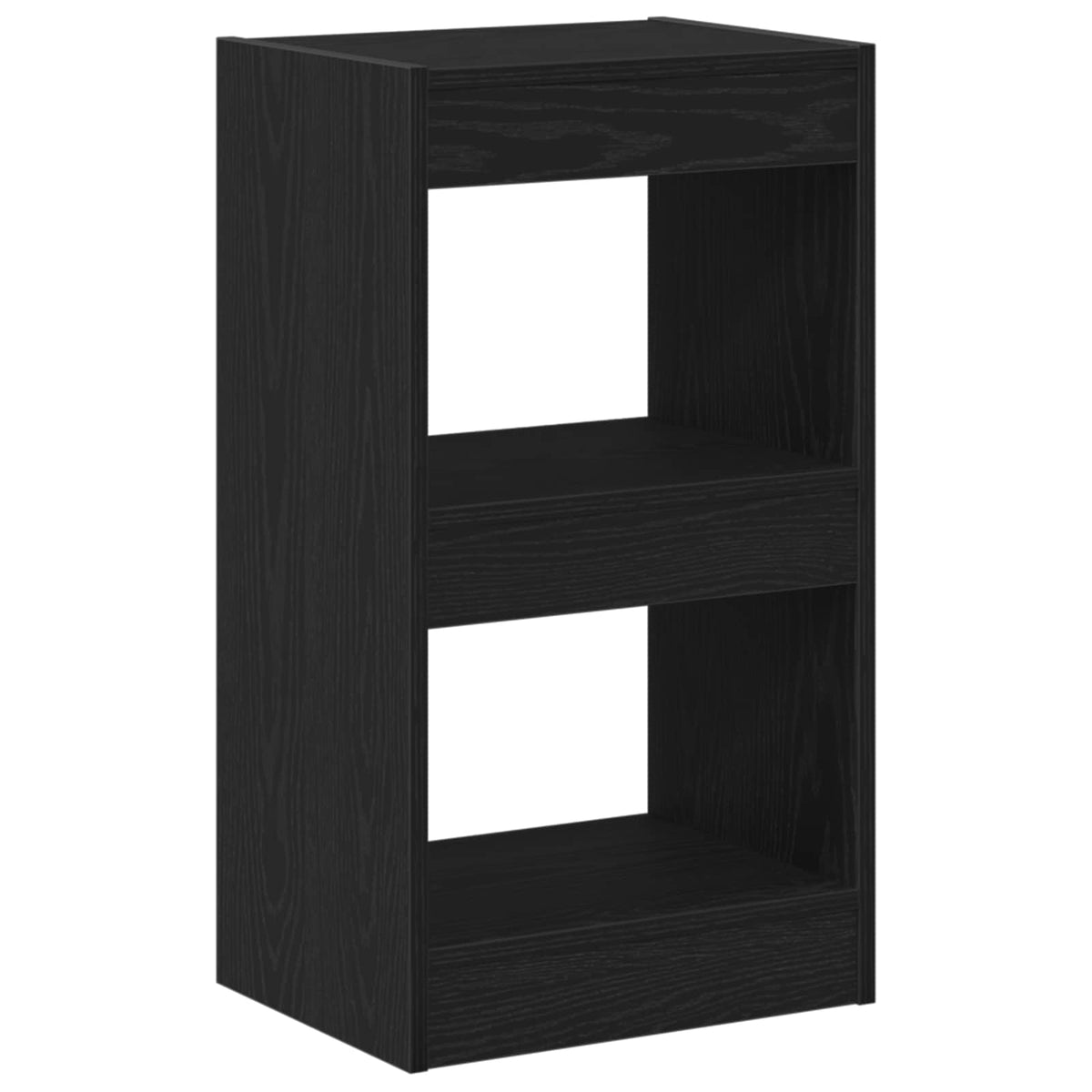Bokskåp 2 nivåer 40 x 30 x 71,5 cm Konstruerat trä Svart Ek