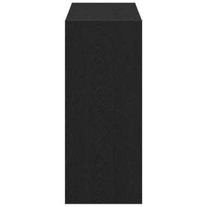 Bokskåp 2 pcs Svart Ek 80 x 30 x 72 cm Konstruerat trä