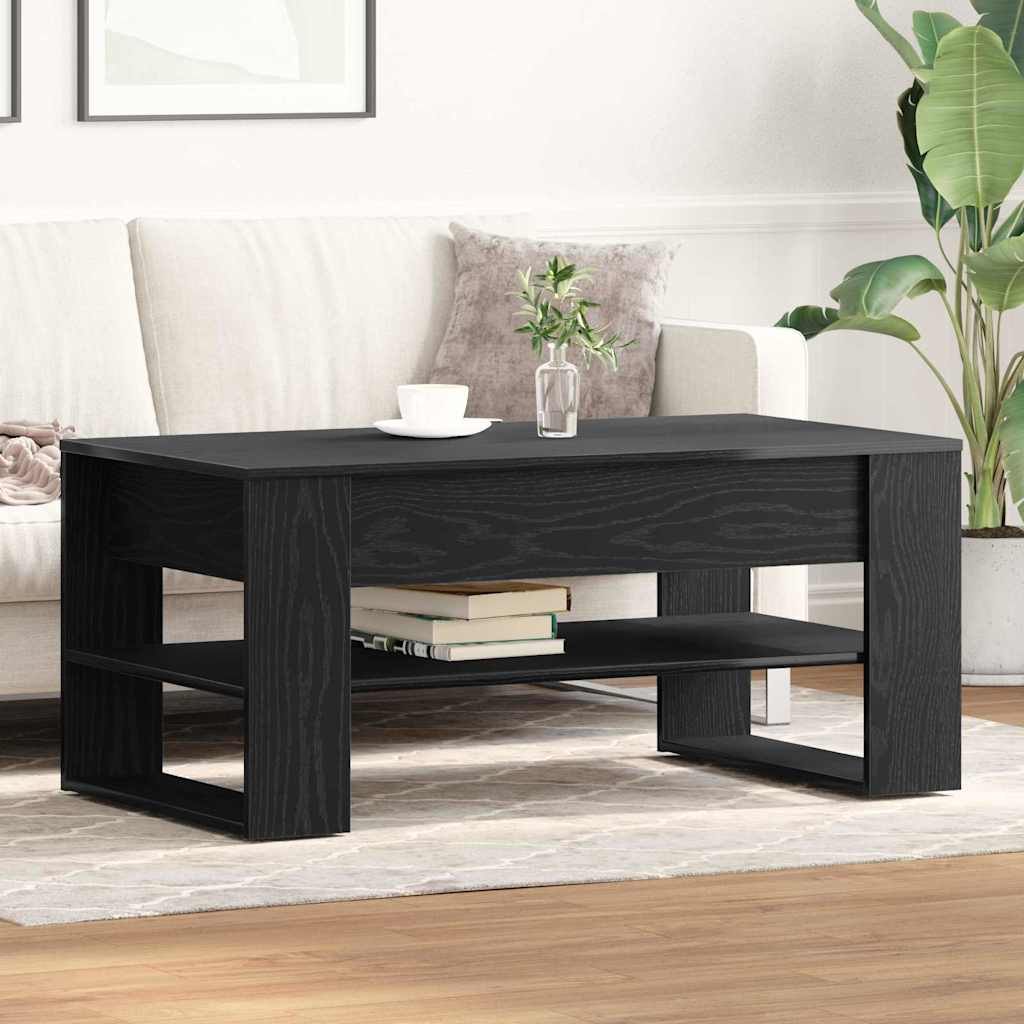 Kaffeebord Svart Ek 102 x 55 x 45 cm Konstruerat trä