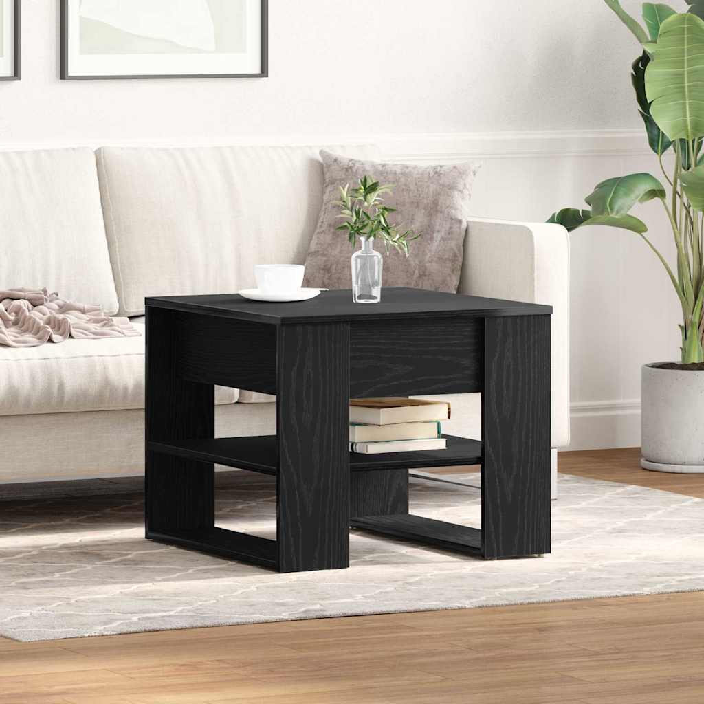 Kaffeebord Svart Ek 55,5 x 55 x 45 cm Konstruerat trä