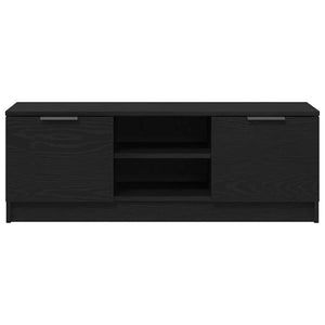 TV-skåp Svart Ek 102 x 32 x 35.5 cm Konstruerat trä