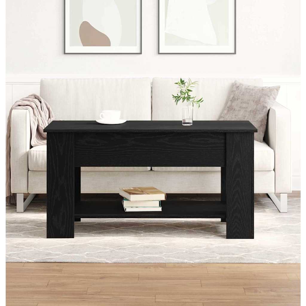 Kaffeebord Svart ek 101 x 49 x 52 cm Konstruerat trä