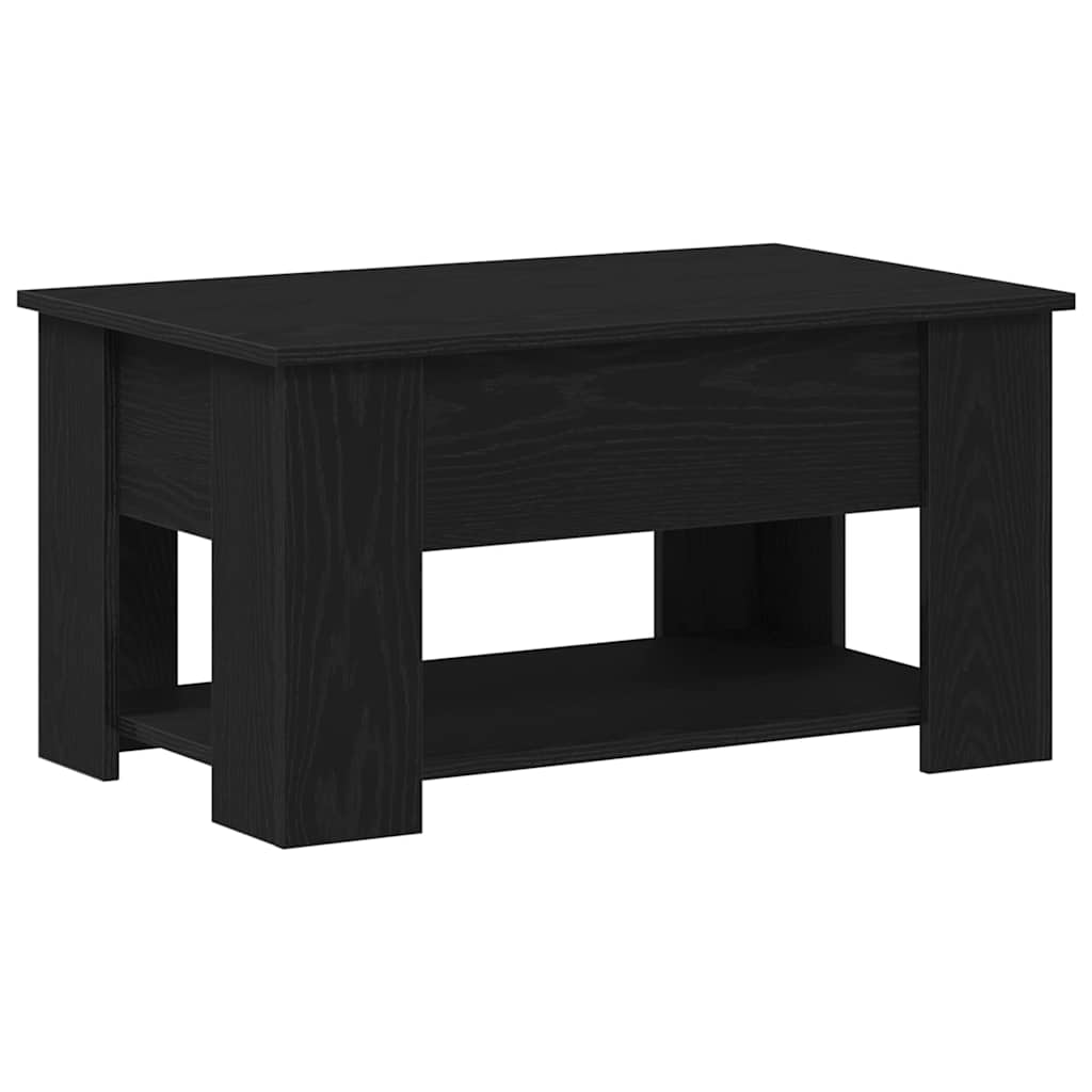 Kaffeebord Svart Ek 79 x 49 x 41 cm Konstruerat trä