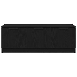 TV-skåp Svart Ek 102 x 35 x 36,5 cm Konstruerat trä