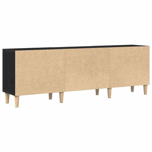 TV-skåp Svart Ek 150 x 30 x 50 cm Konstruerat trä