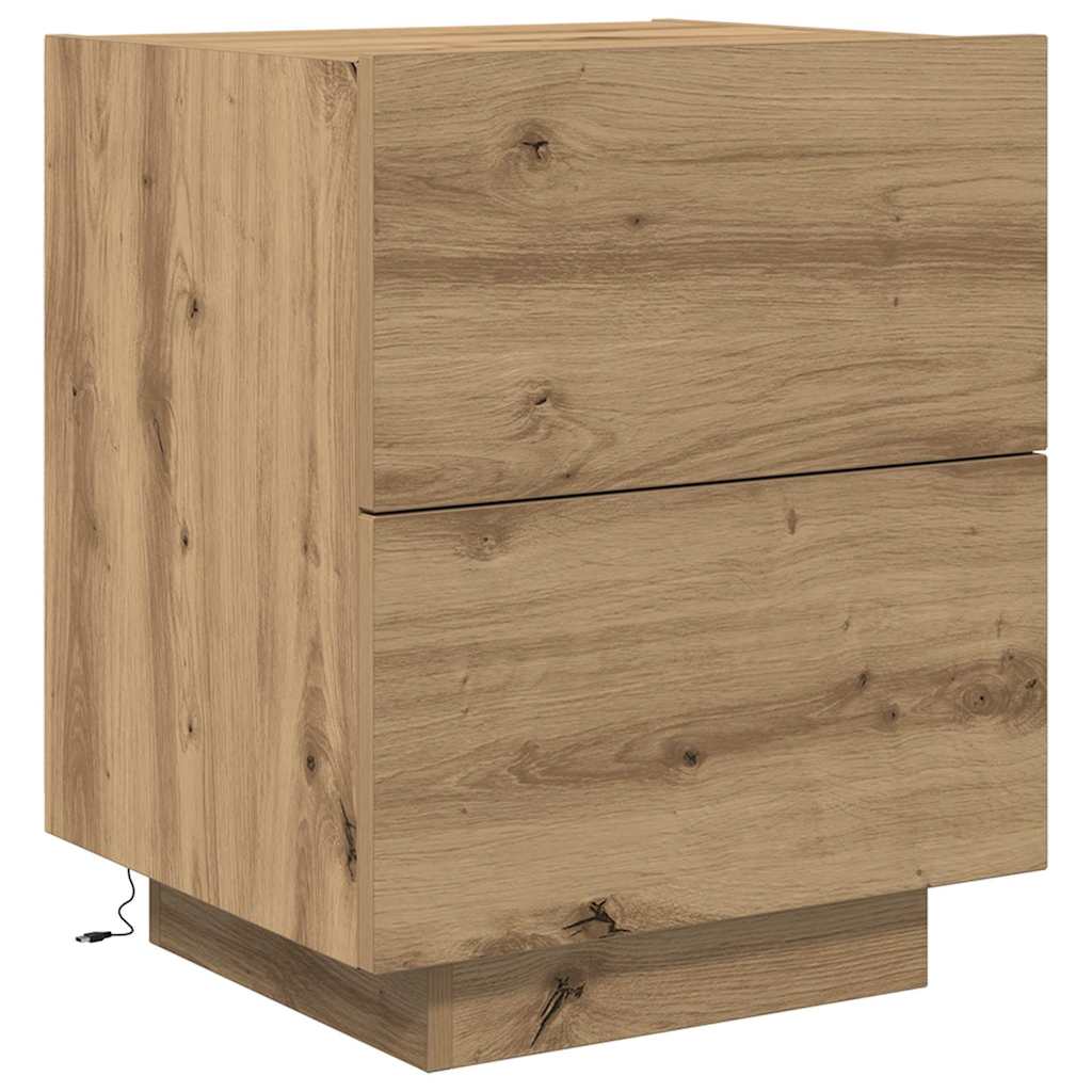 Nattduksbord Artisan Ek 45 x 40 x 55 cm Konstruerat trä
