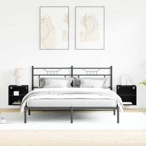 Flytande hylla 2 pcs Svart 40 x 28,5 x 40 cm Konstruerat trä