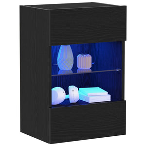 TV-bänkset 2 pcs Svart 40 x 30 x 60,5 cm Konstruerat trä