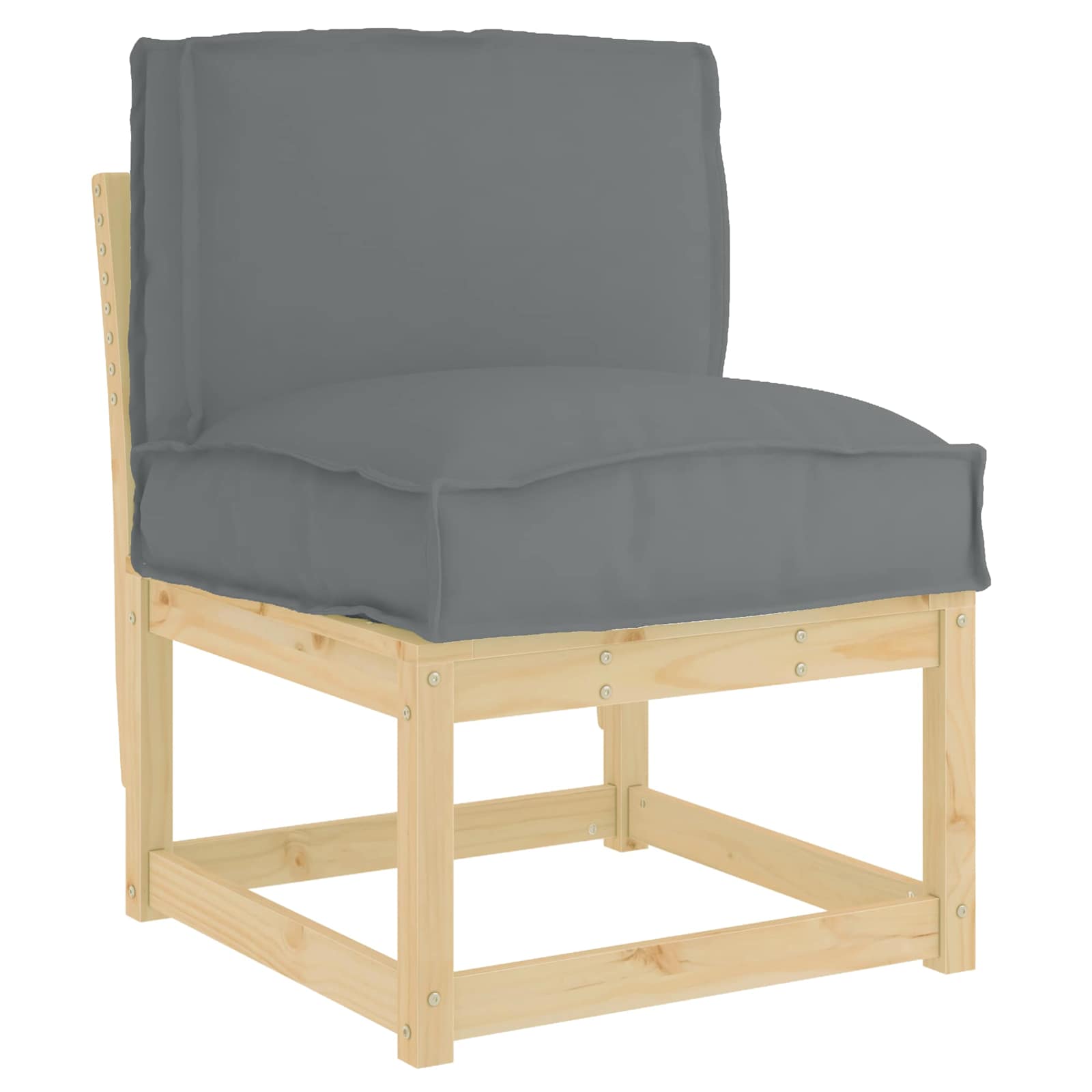 Kudde Antracit 50 x 40 x 12 cm Oxford Tyg