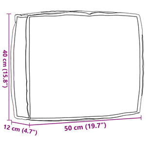 Kudde Blommor Flerfärgsdesign 50 x 40 x 12 cm Oxford Tyg