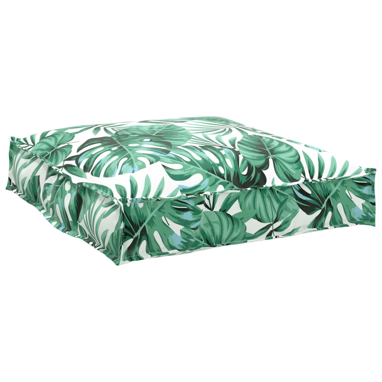 Kudde Löv Bladmönster 70 x 70 x 12 cm Oxford Tyg