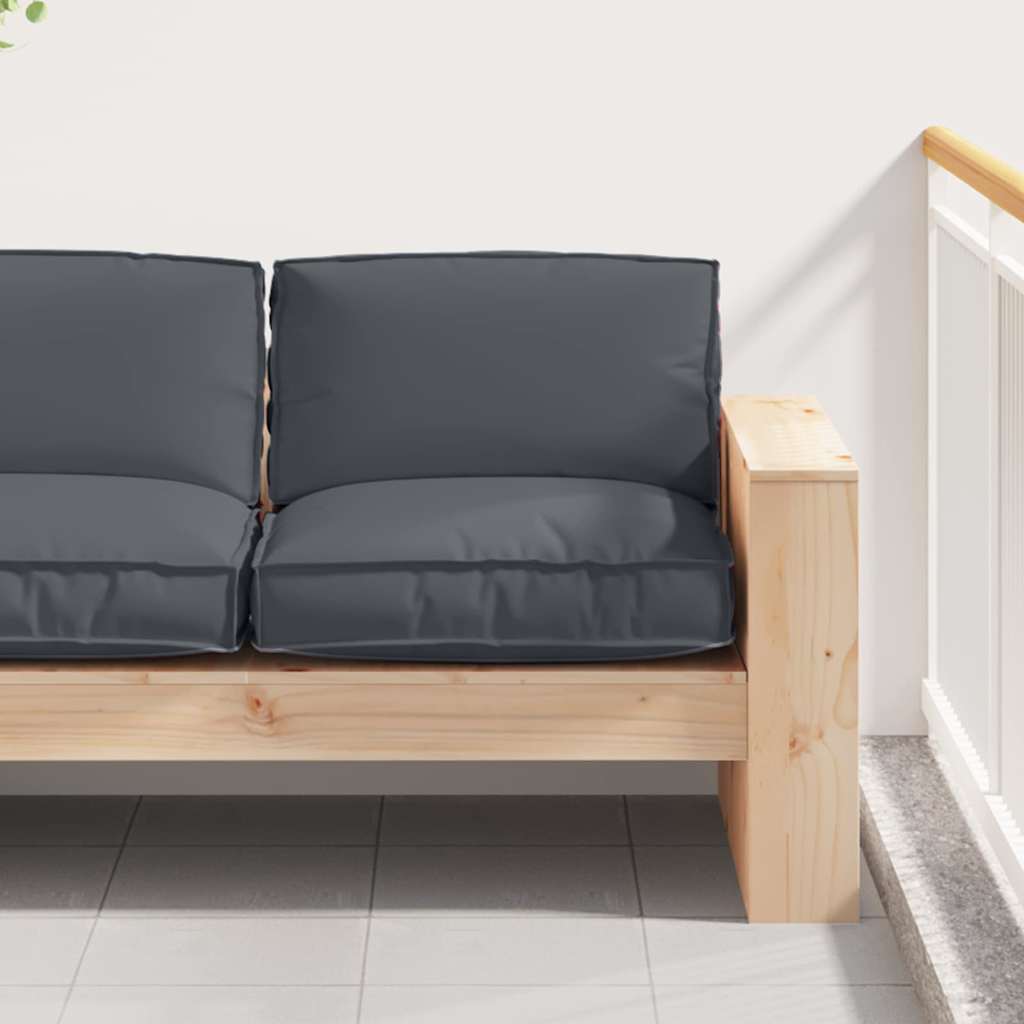 Kudde Oxford Tyg Antracit 80 x 80 x 12 cm