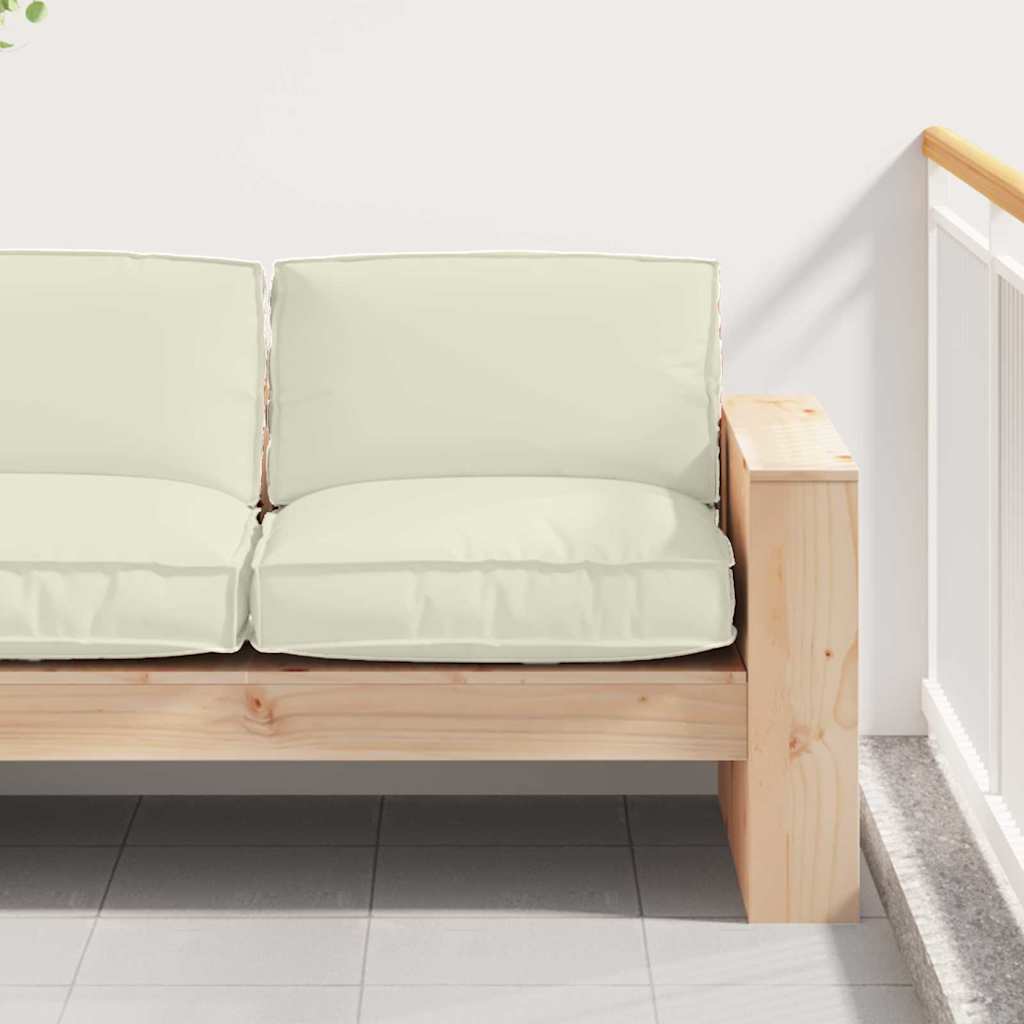 Kudde Oxford Tyg Kräm 80 x 80 x 12 cm