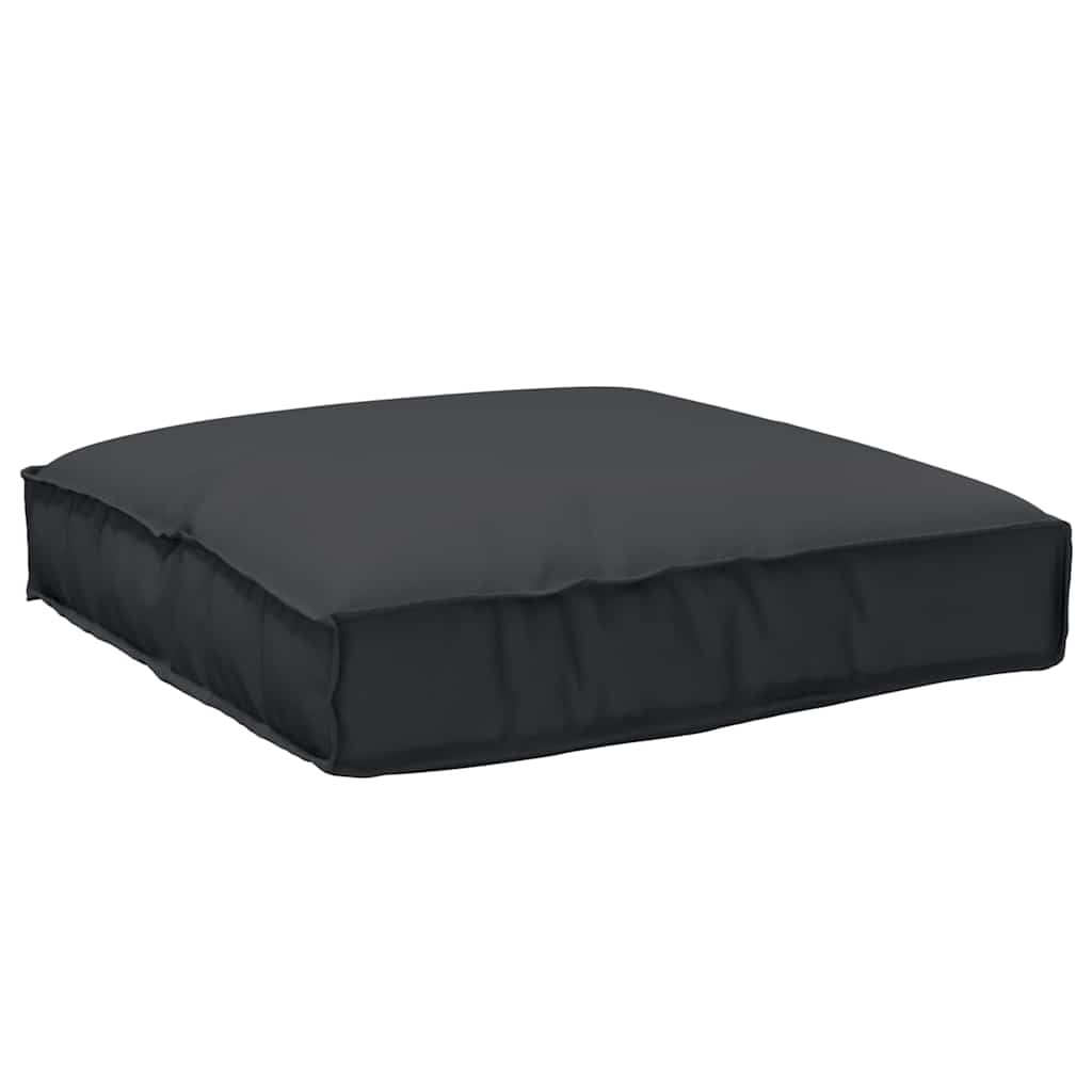 Kudde Oxford Tyg Svart 80 x 80 x 12 cm