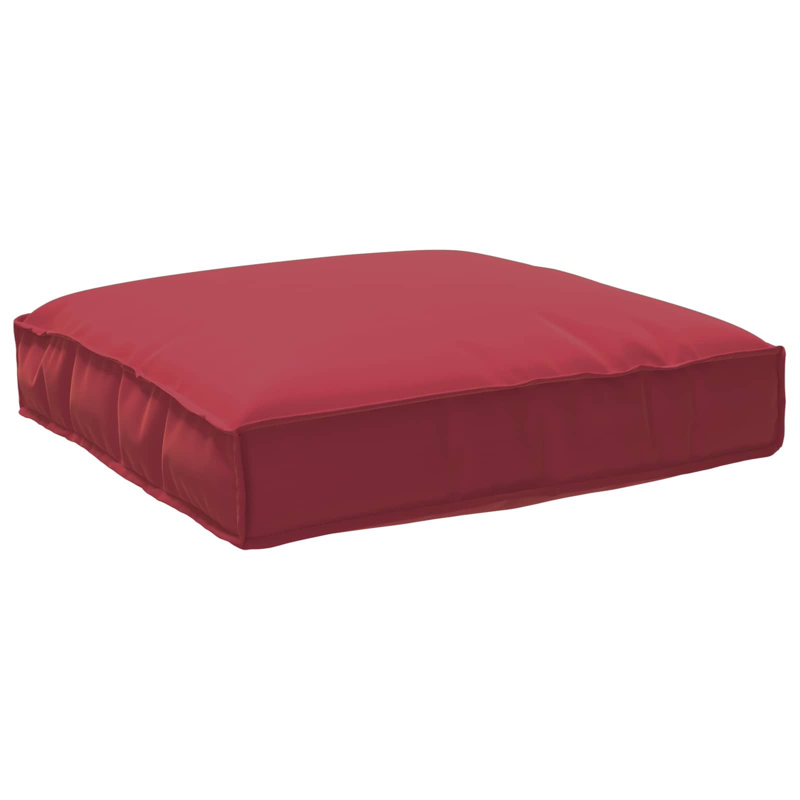 Kudde Oxford Tyg Vinröd 80 x 80 x 12 cm