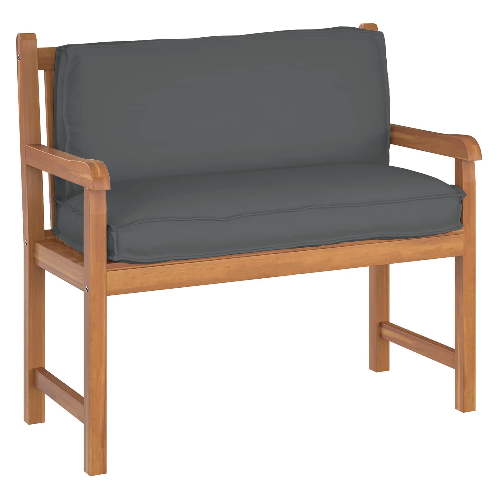 Kudde Oxford Tyg Antracit 120 x 40 x 12 cm