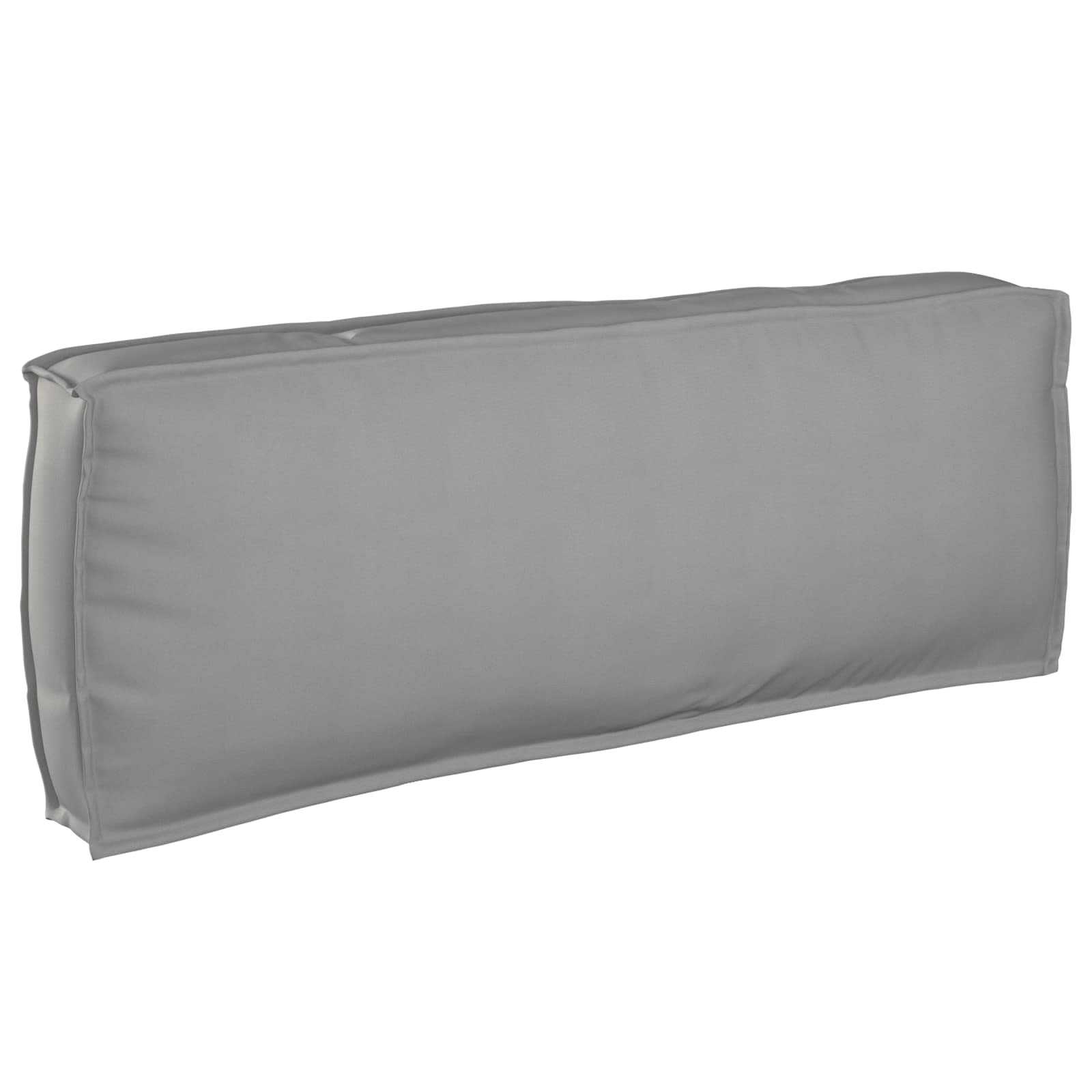 Kudde Oxford Tyg Grå 120 x 40 x 12 cm