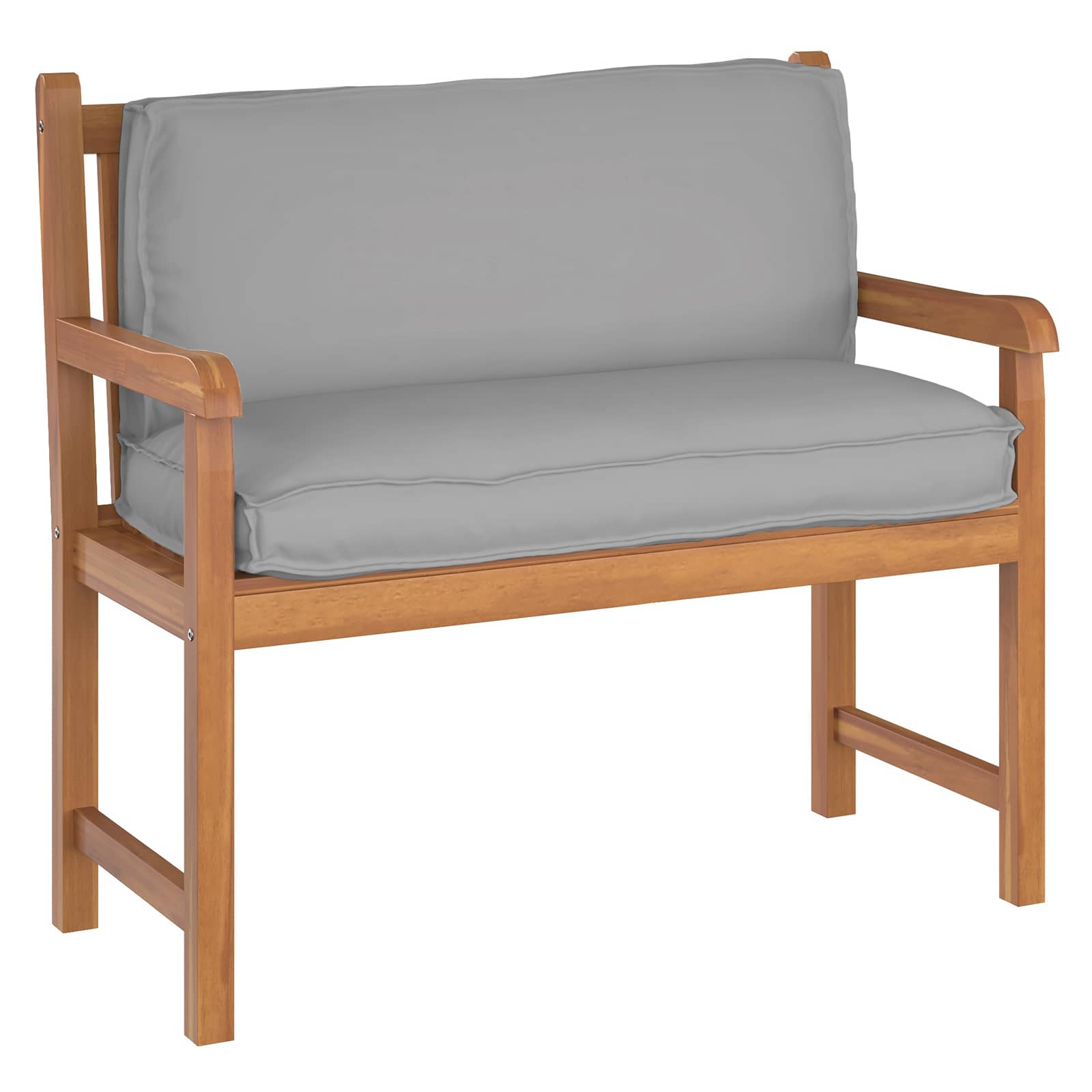 Kudde Grå 120 x 40 x 12 cm Oxford Tyg