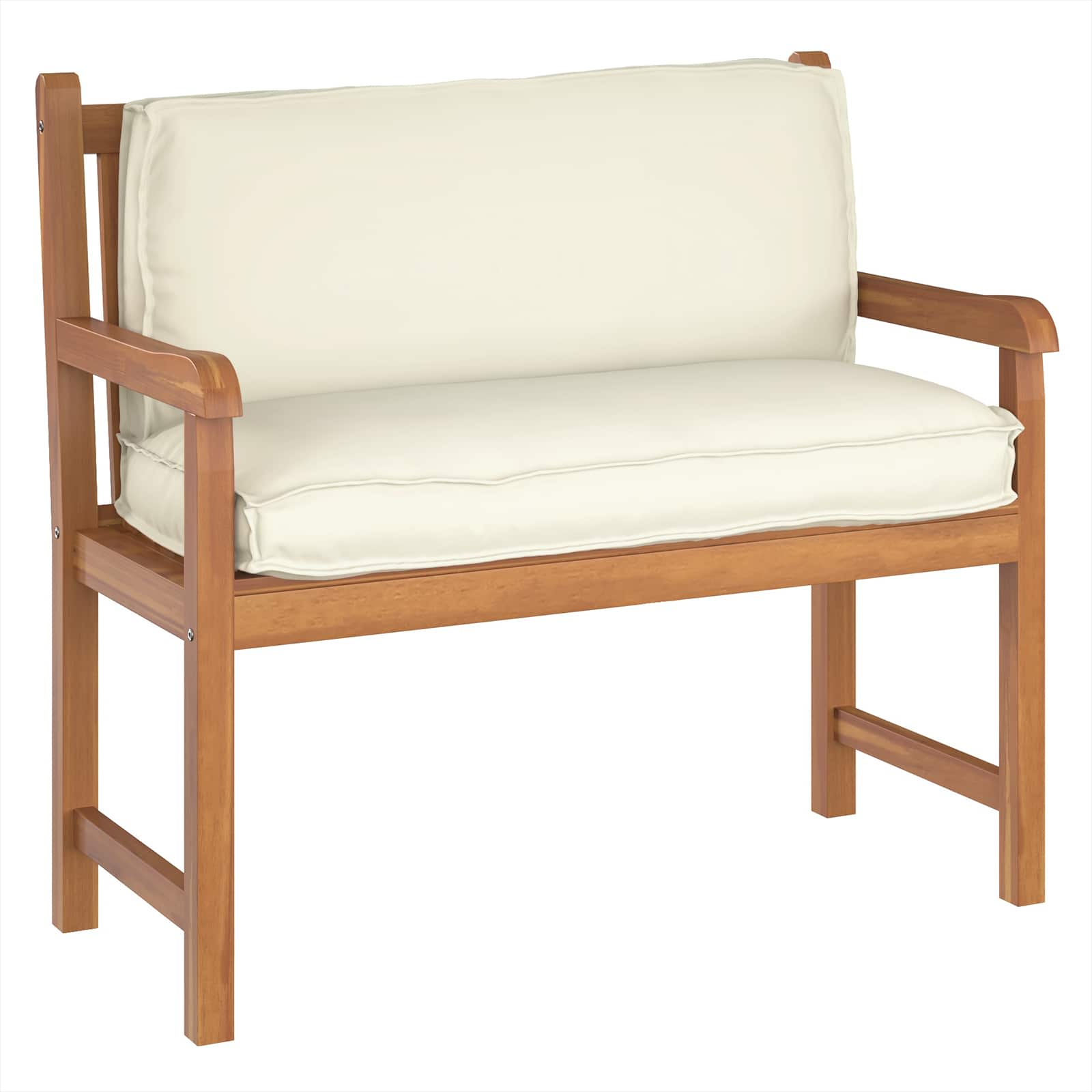 Kudde Oxford Tyg Kräm 120 x 40 x 12 cm