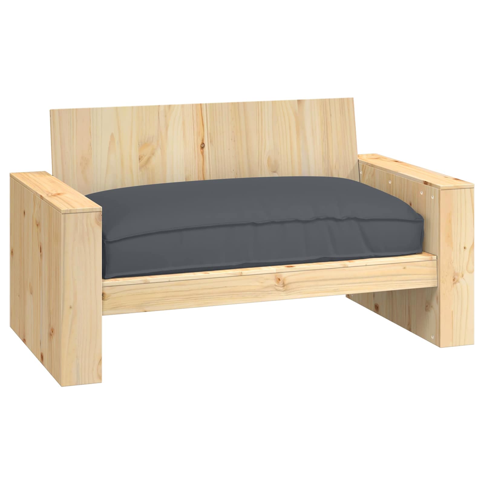 Kudde Oxford Tyg Antracit 120 x 80 x 12 cm