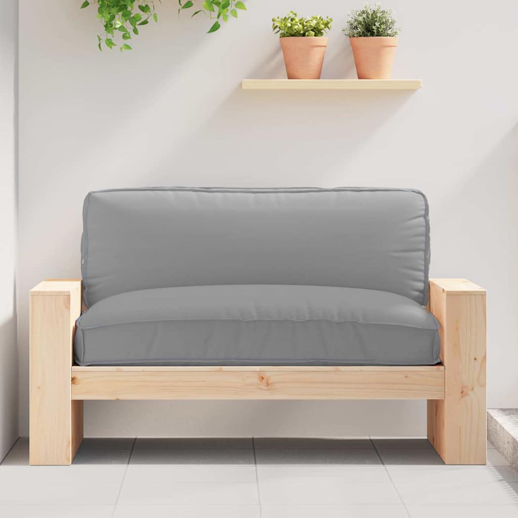 Kudde Oxford Tyg Grå 120 x 80 x 12 cm
