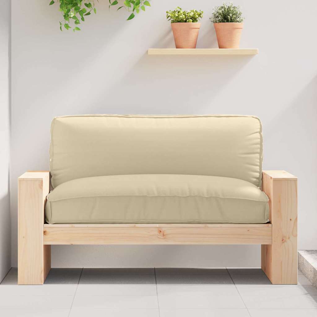Kudde Oxford Tyg Beige 120 x 80 x 12 cm